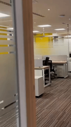 División de oficina elegante